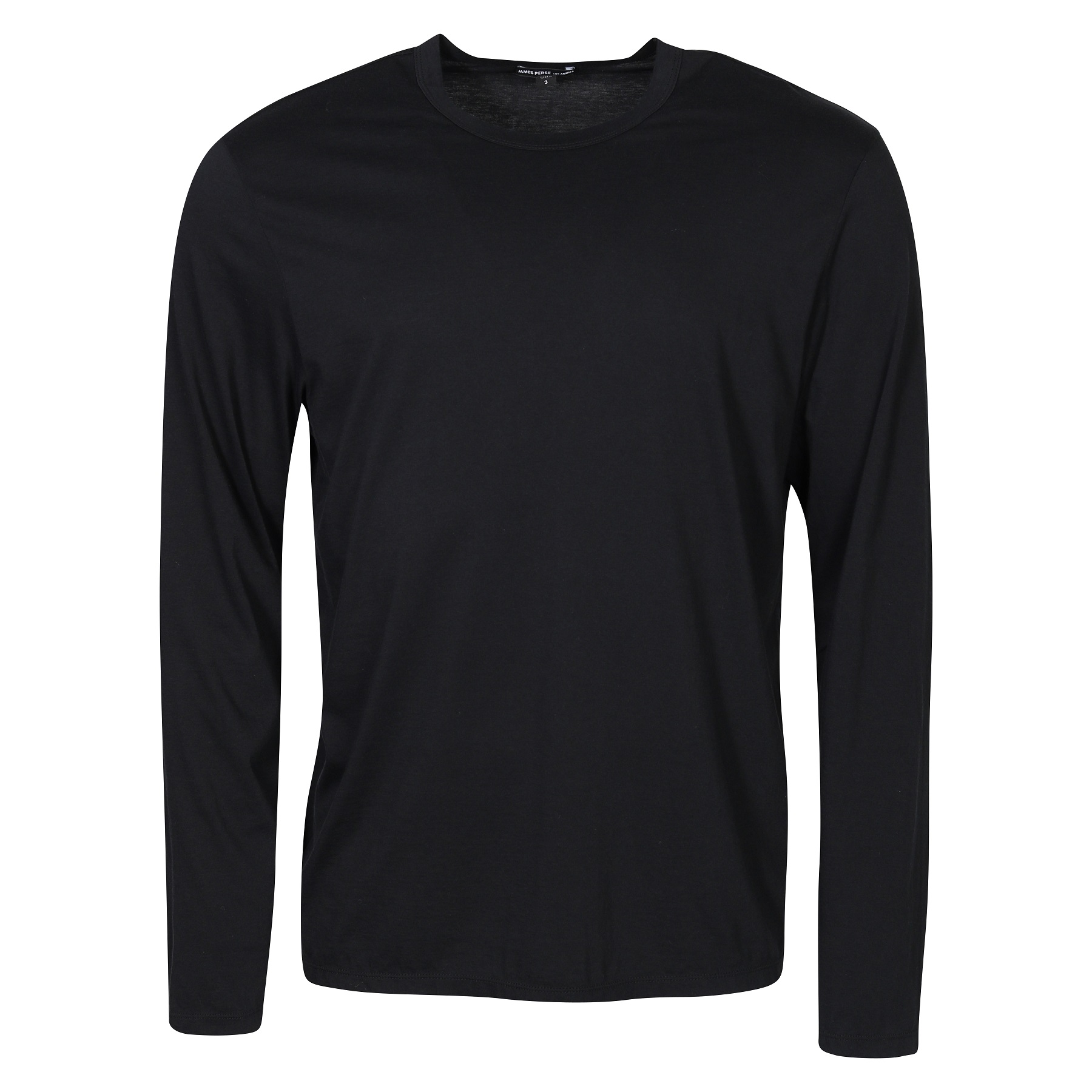 James Perse Elevated Lotus Jersey Longsleeve in Black 4 /XL