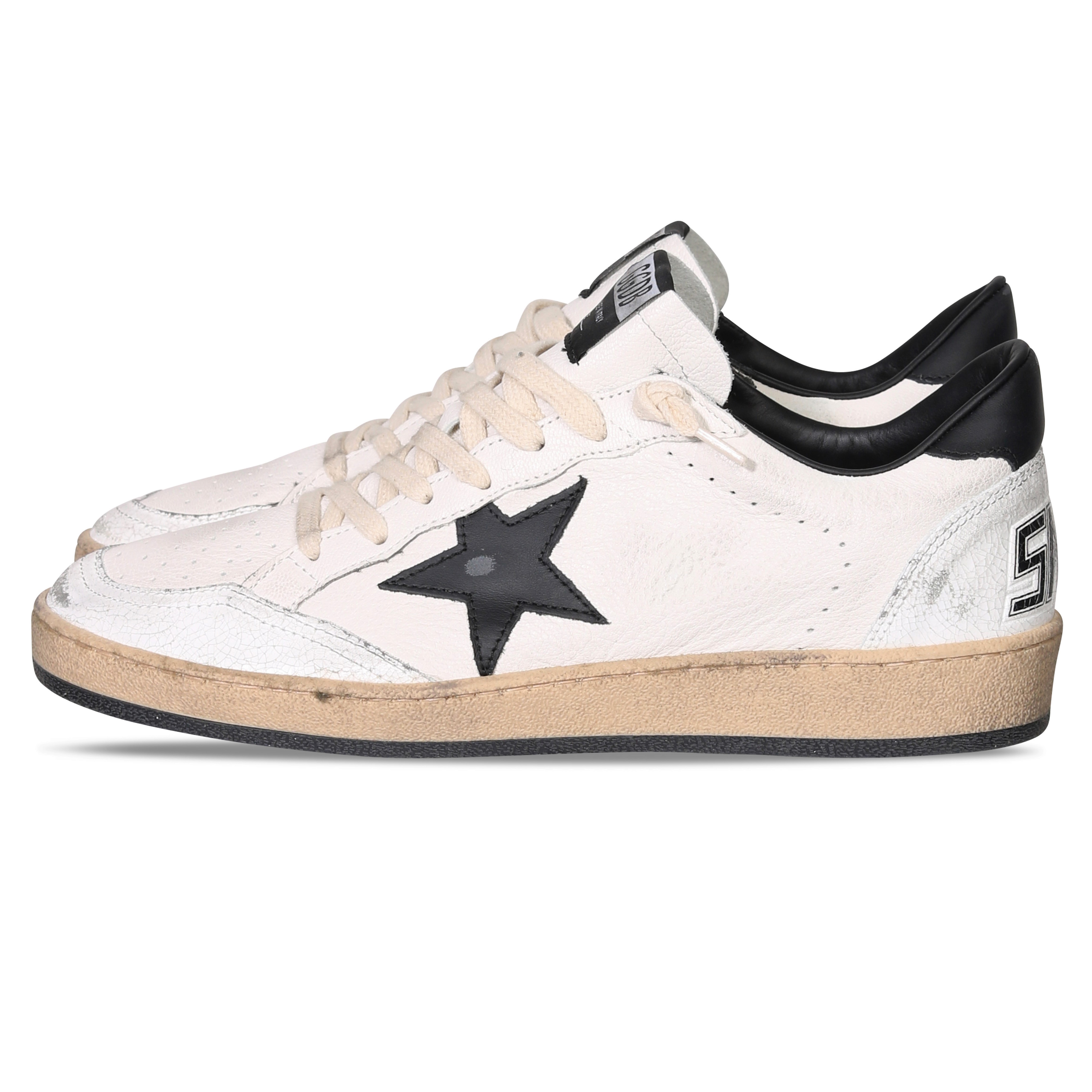 GOLDEN GOOSE Sneaker Ballstar in White/Black 42