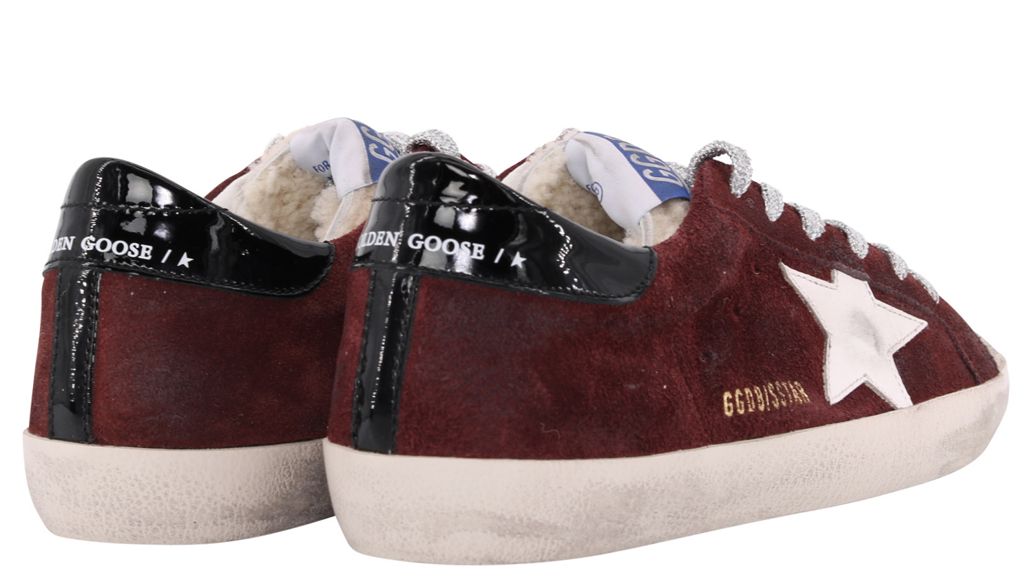 Golden Goose Sneaker Superstar Shearling Bordeaux 37