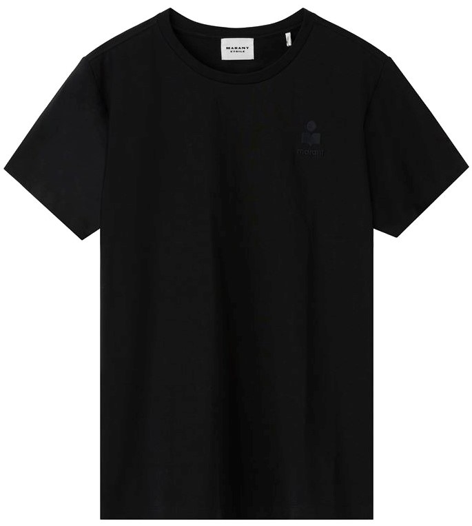 ISABEL MARANT ÉTOILE Aby Logo T-Shirt in Black XS