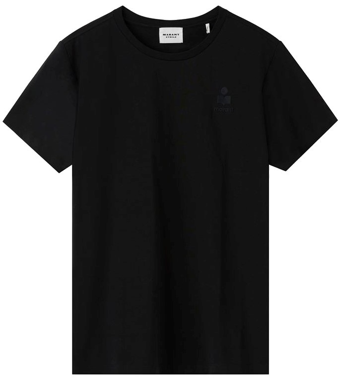 ISABEL MARANT ÉTOILE Aby Logo T-Shirt in Black