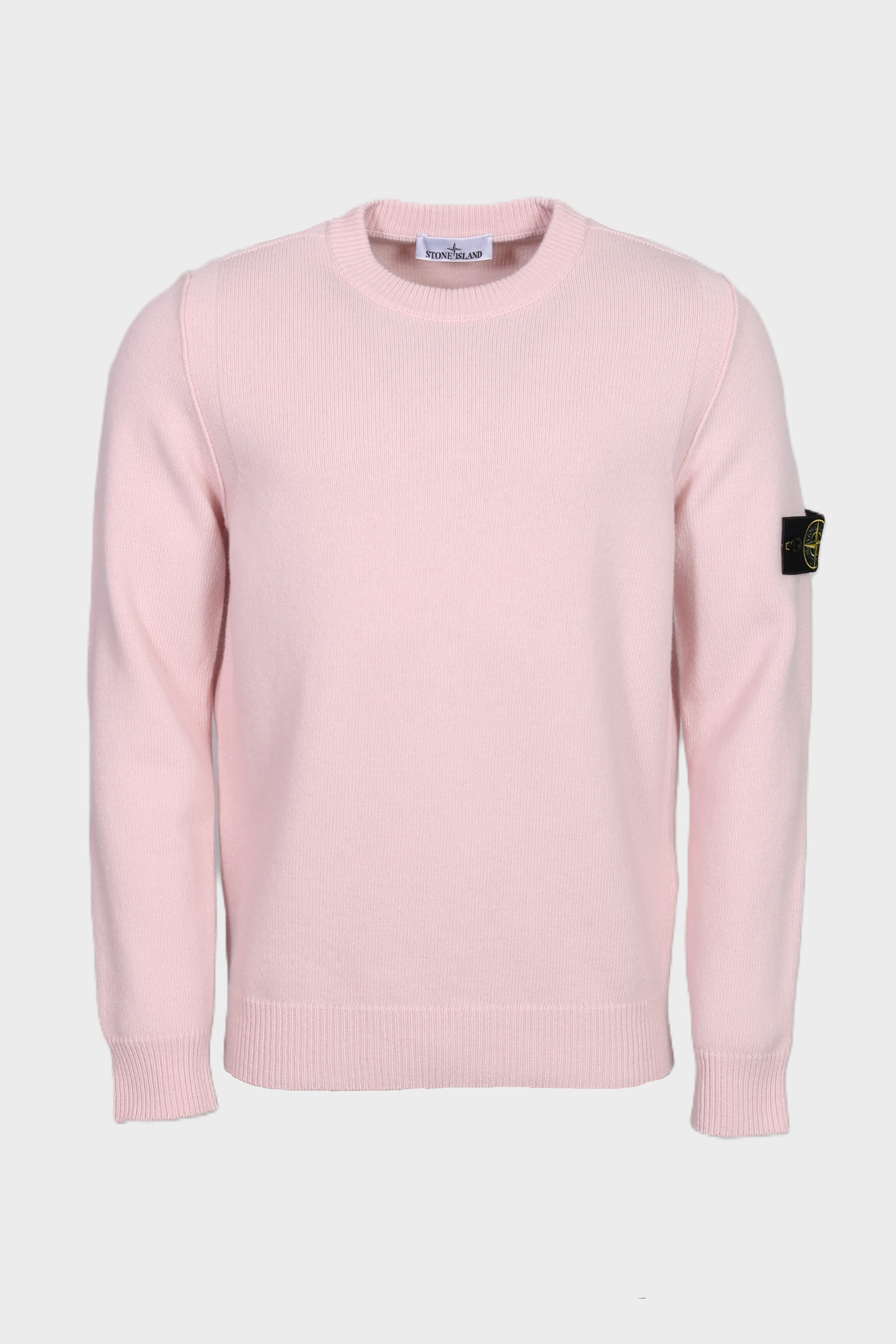 STONE ISLAND Heavy Knit Pullover in Light Pink