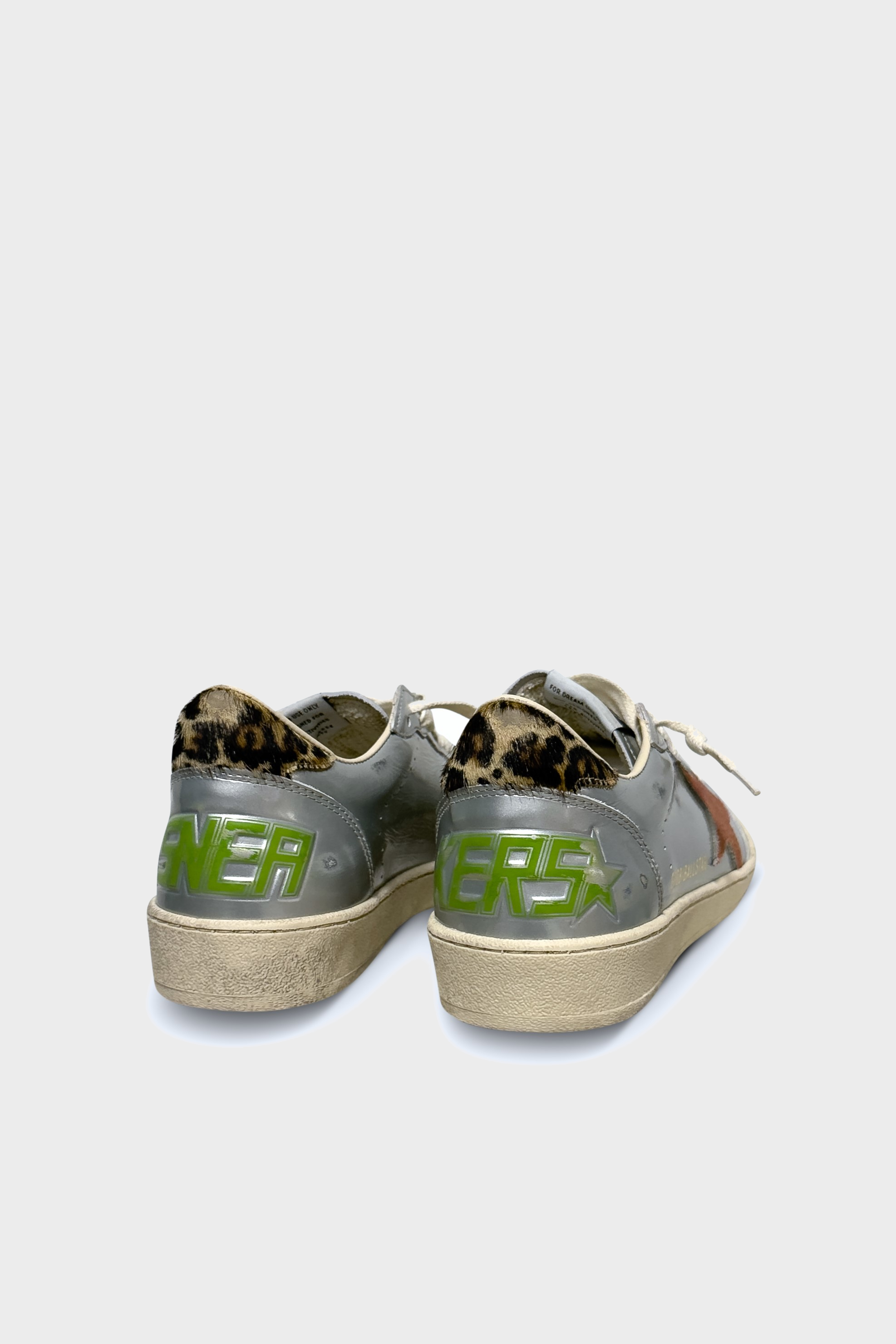 GOLDEN GOOSE Ballstar Silver/Horsy Heel