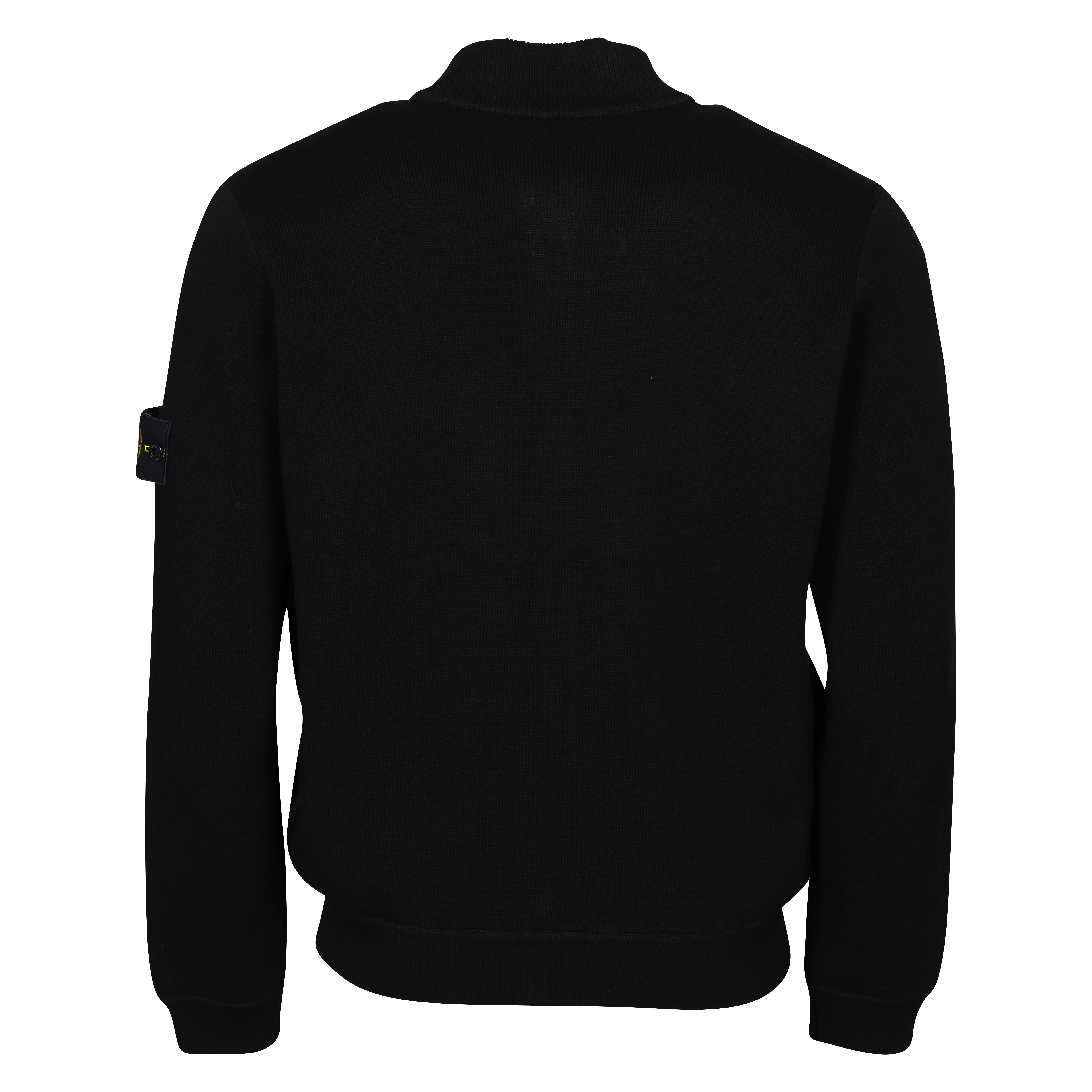 Stone Island Knit Bomber Jacket in Black L
