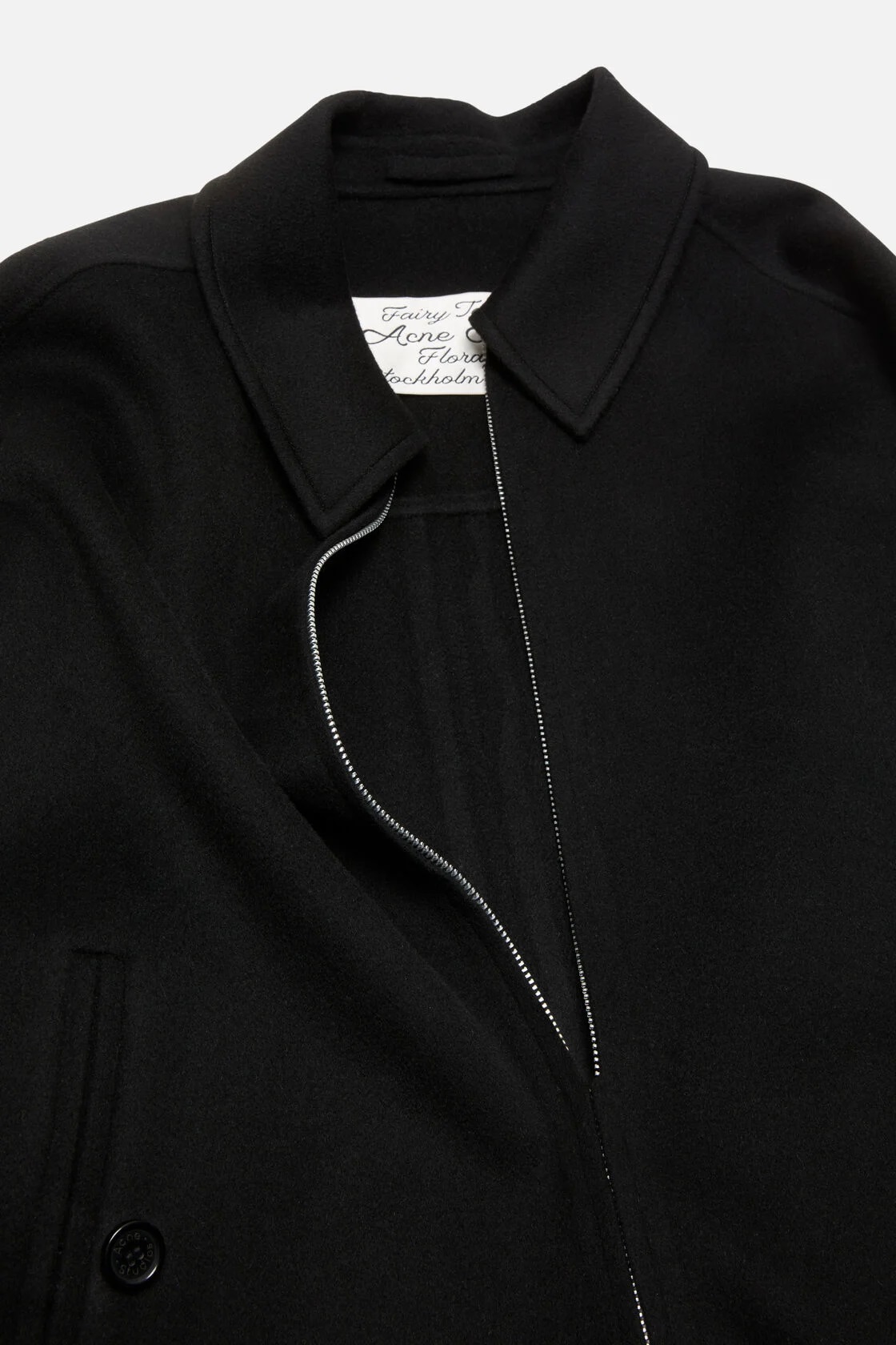 ACNE STUDIOS Boxy Fit Wool Jacket in Black