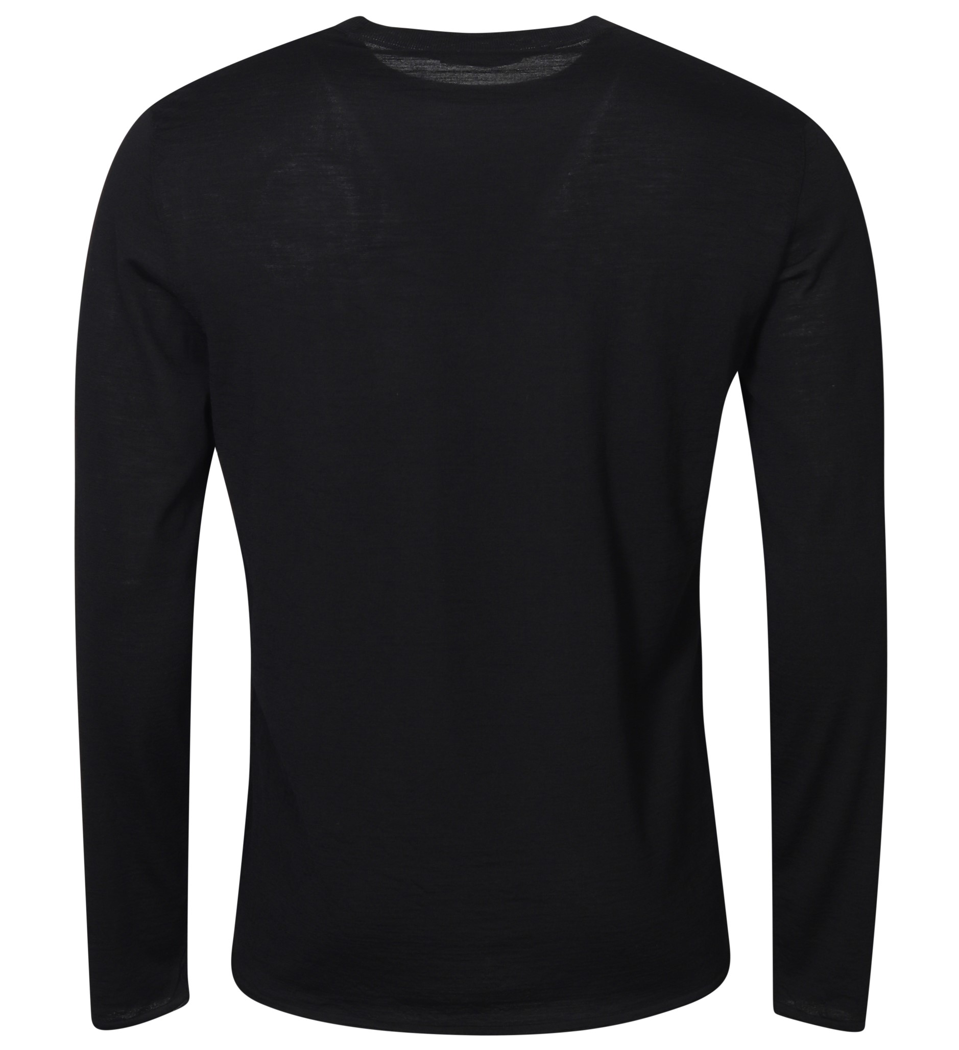 TRANSIT UOMO Super Fine Knit Pullover in Black