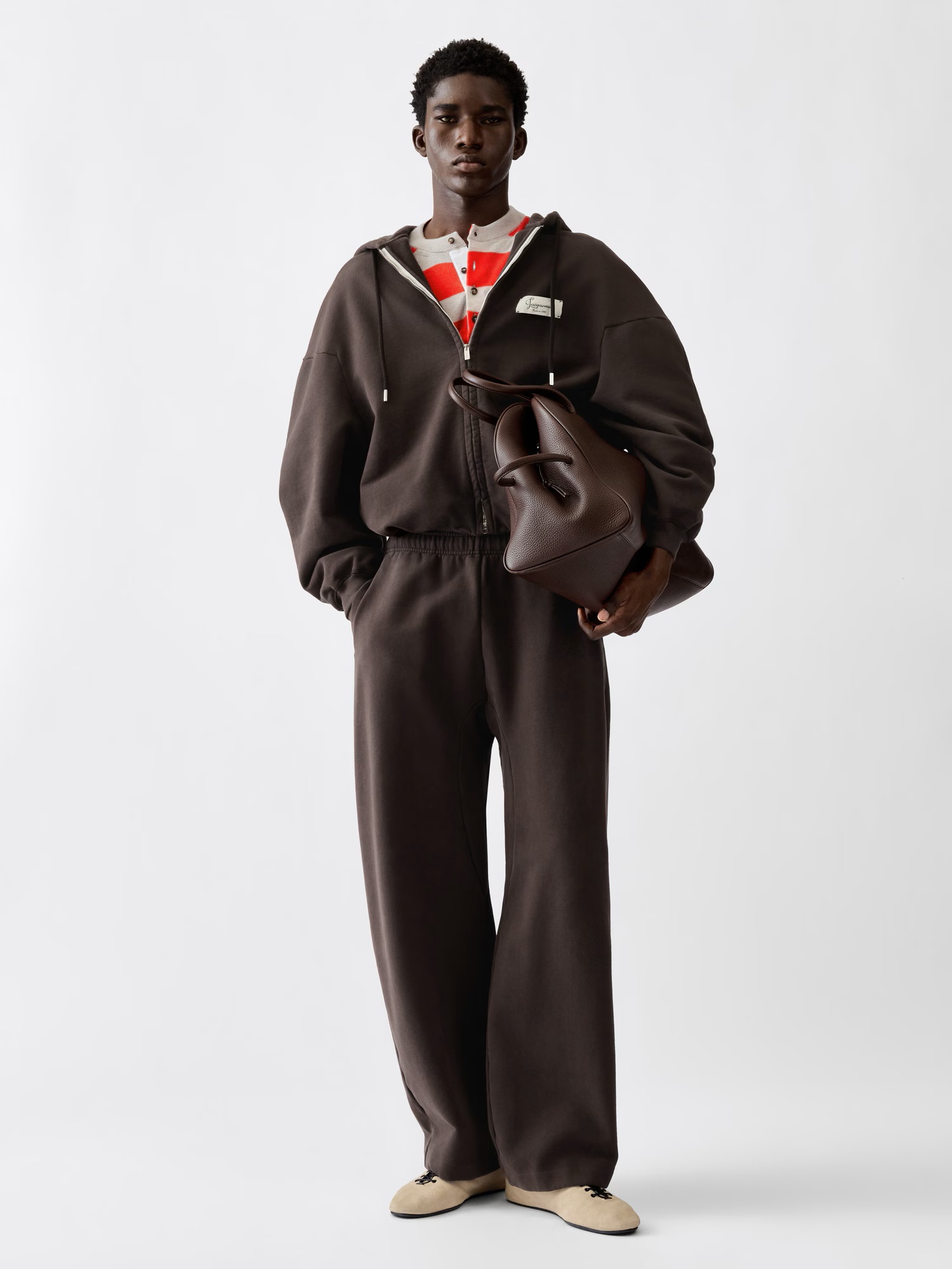 JACQUEMUS Corso Sweatpant in Brown