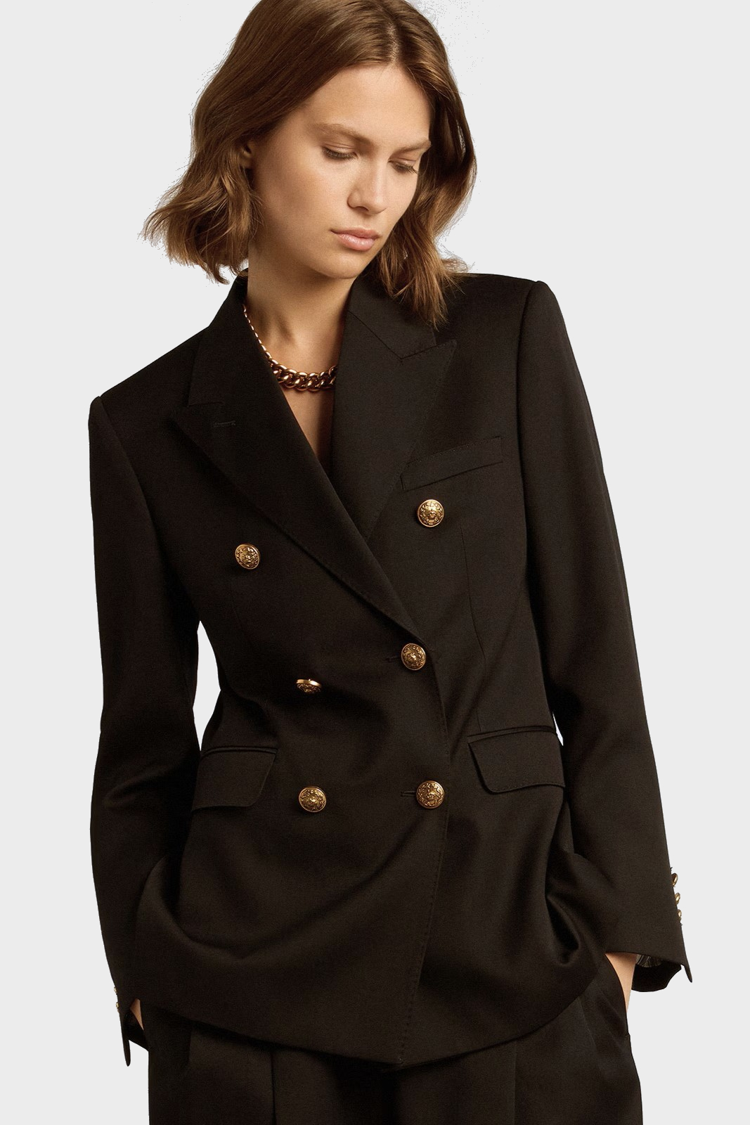 GOLDEN GOOSE Double Breasted Blazer in Black