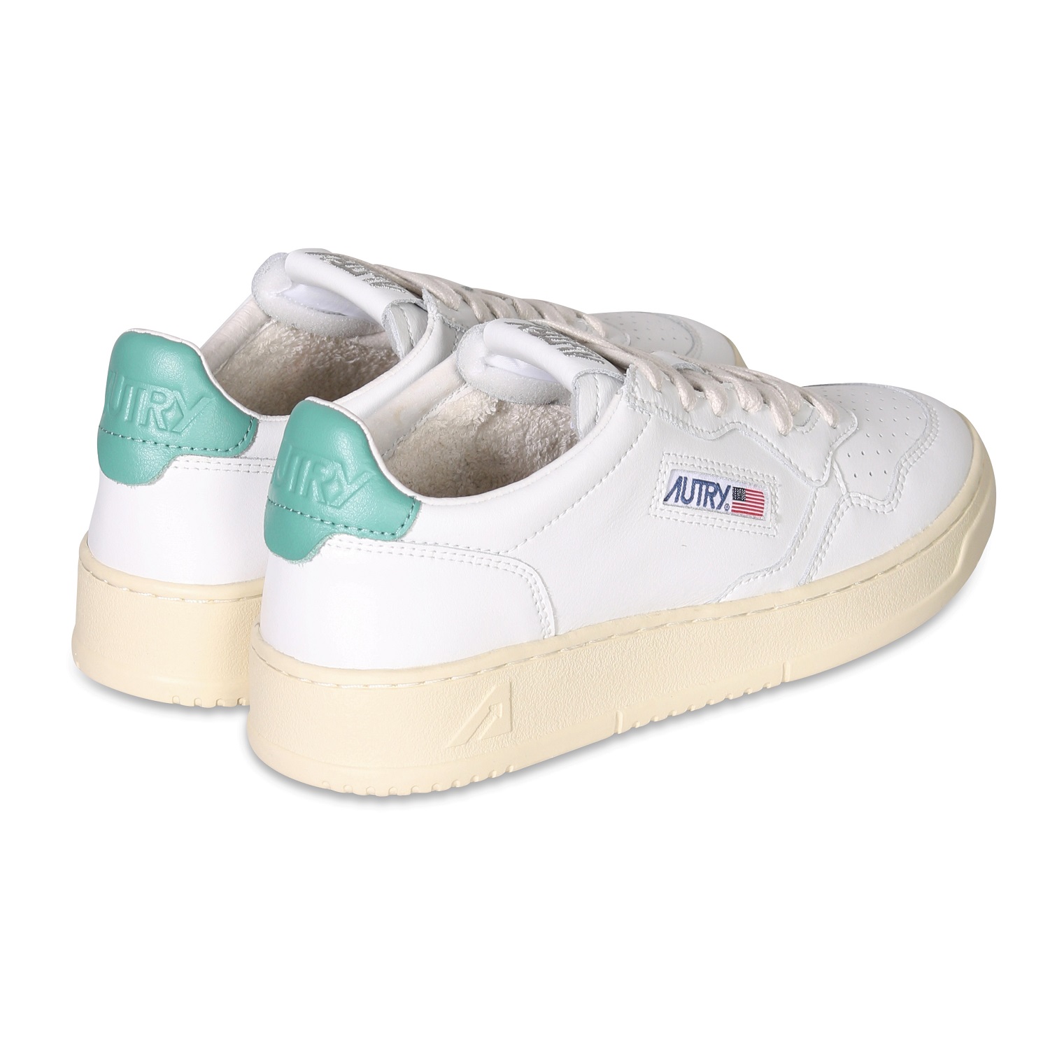 AUTRY ACTION SHOES Sneaker Low in White/Malachi Green 39