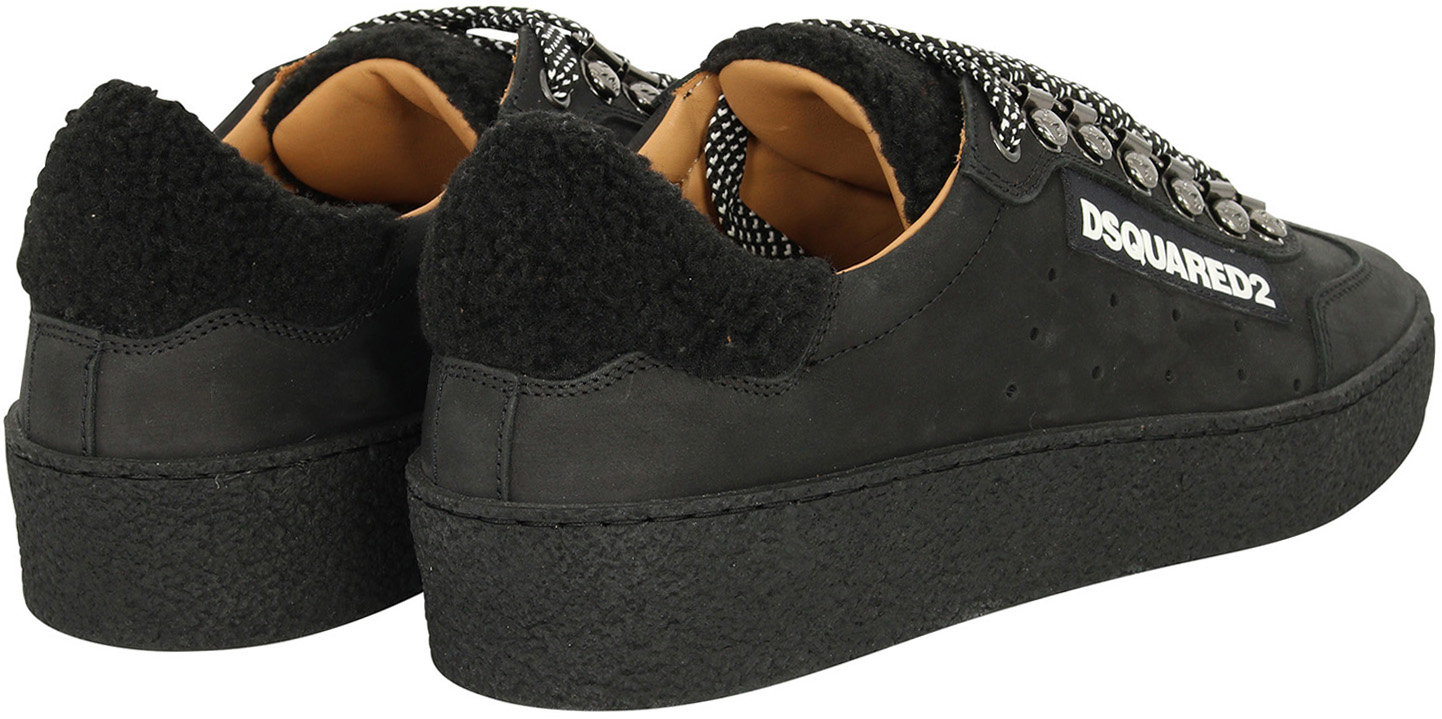 Dsquared Sneaker Nabuk/Eco Fur Black 41