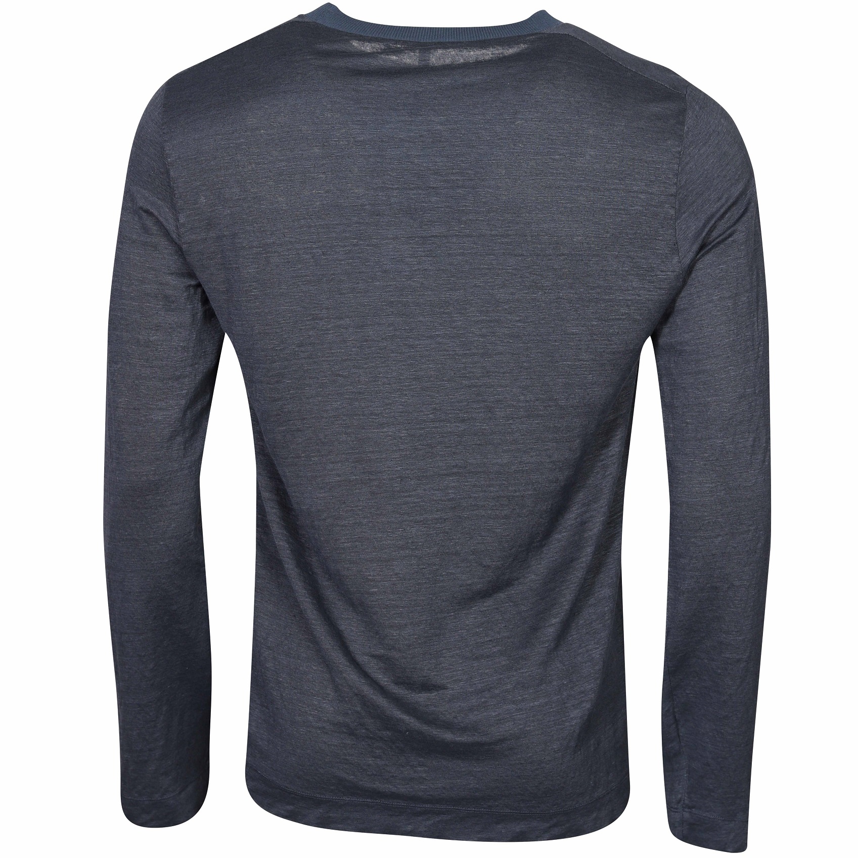 TRANSIT UOMO Hemp Longsleeve in Blue 3XL