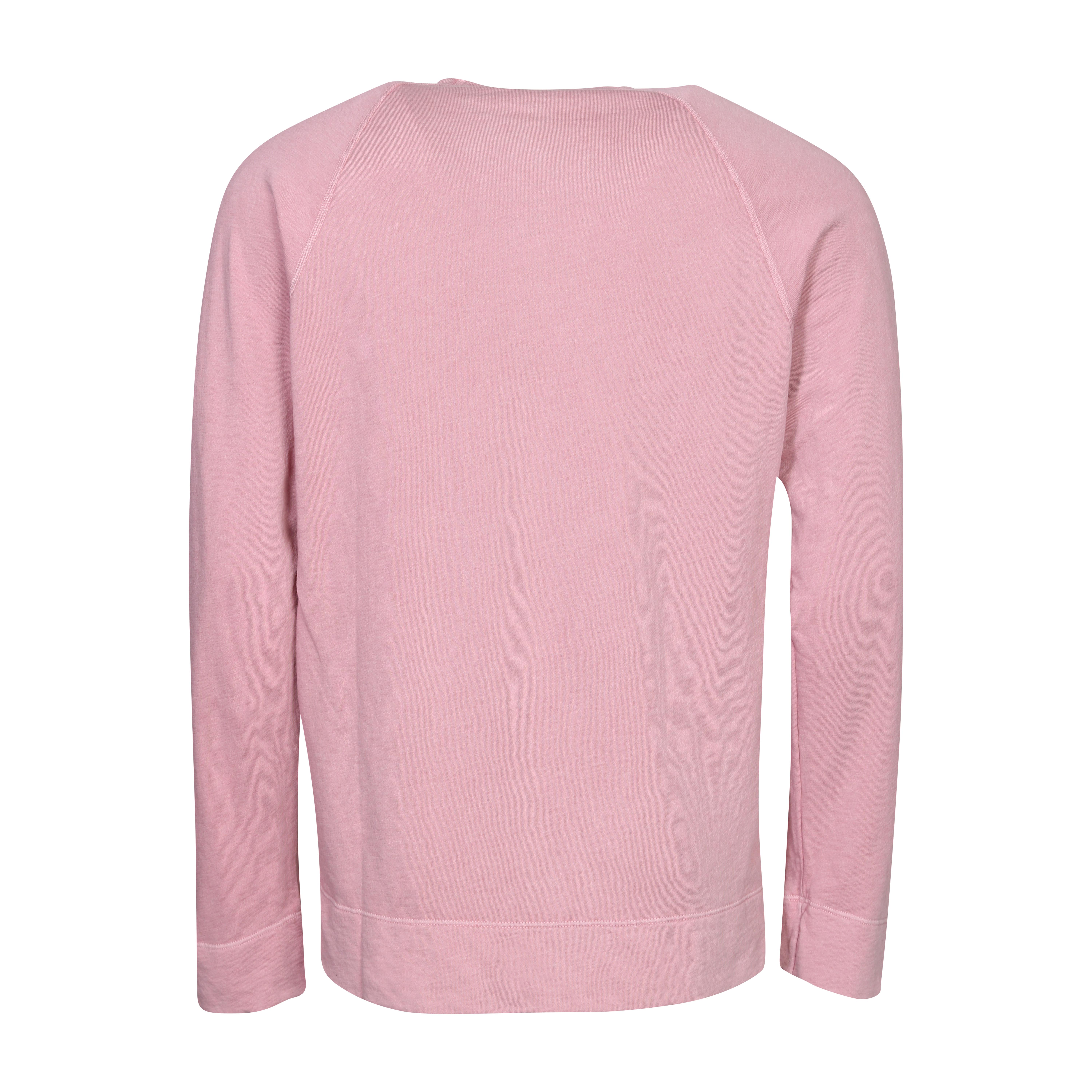 James Perse Vintage Cotton Raglan Sweater in Antique Rose 3/L