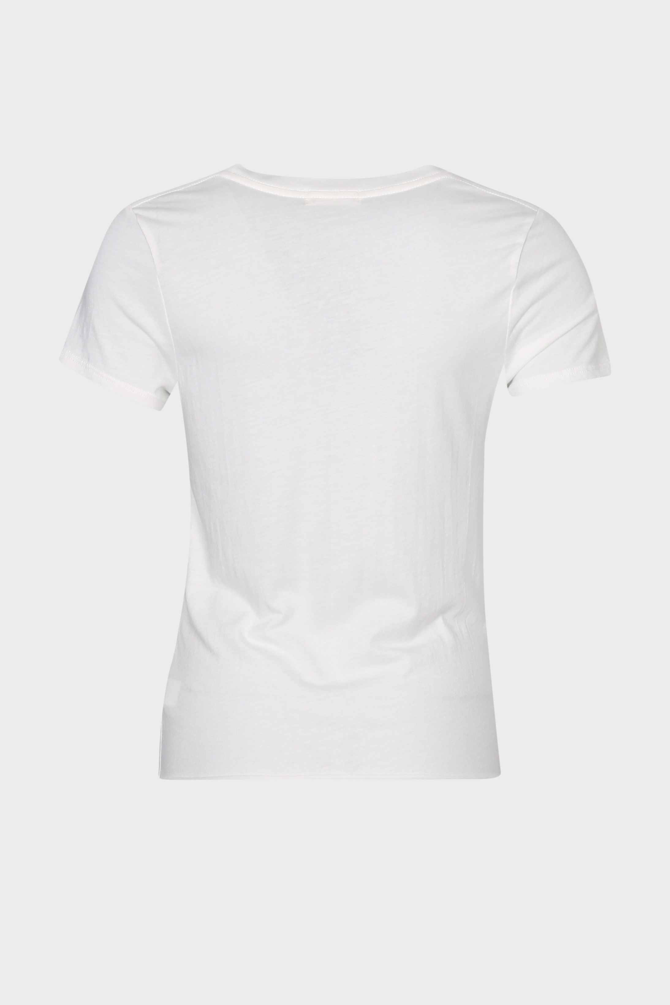 ÉTERNE V-Neck T-Shirt in Ivory XL