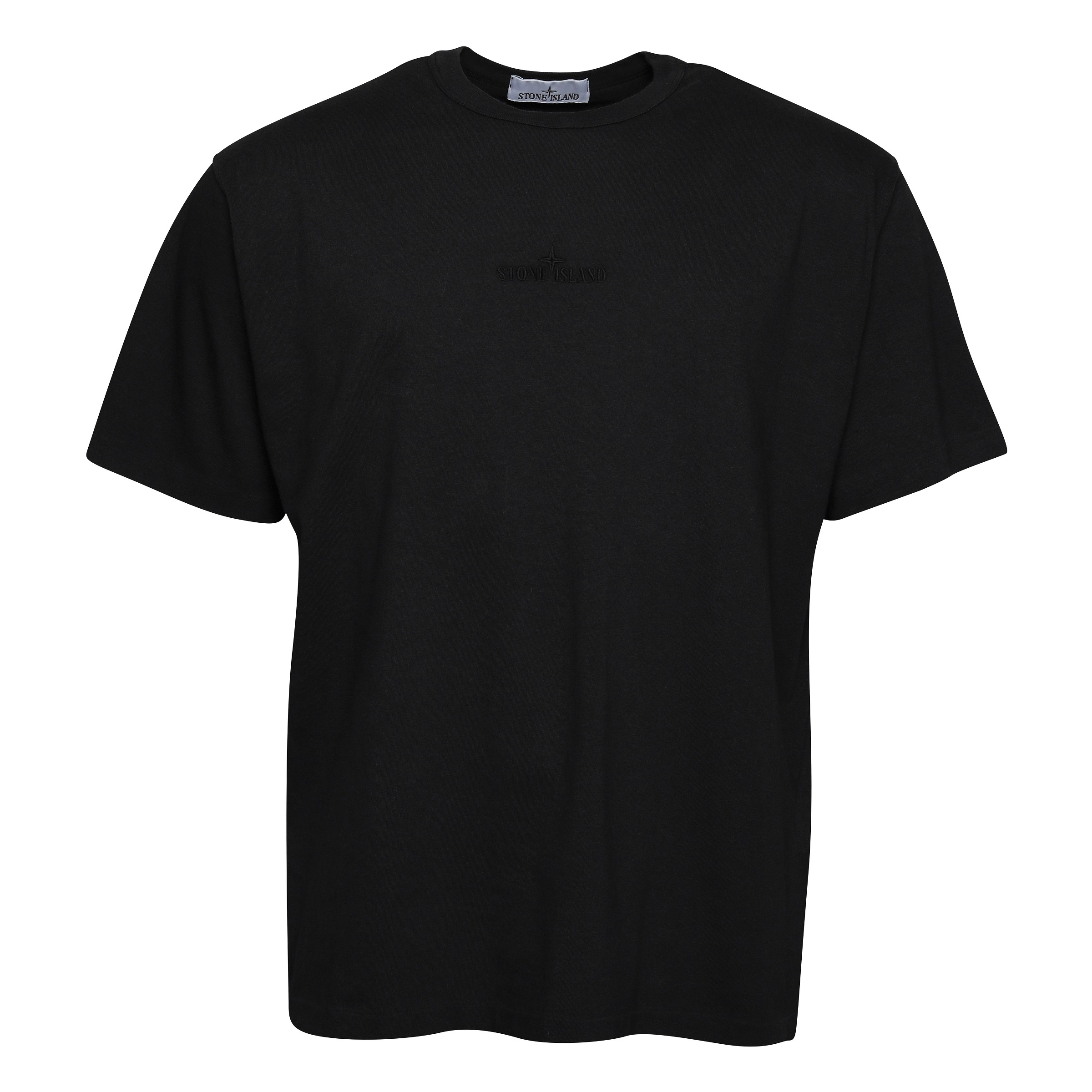 STONE ISLAND Oversized Stamp T-Shirt in Black M