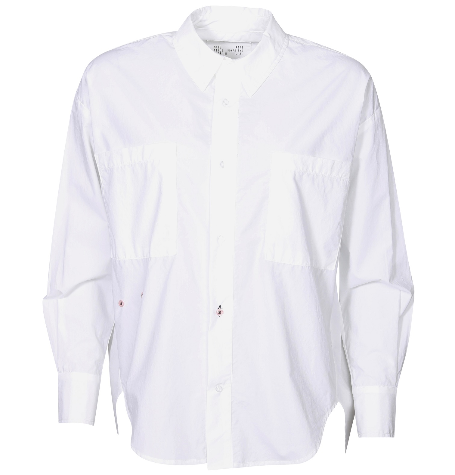 WEARCISCO The Boyfriend Shirt in White XS/S