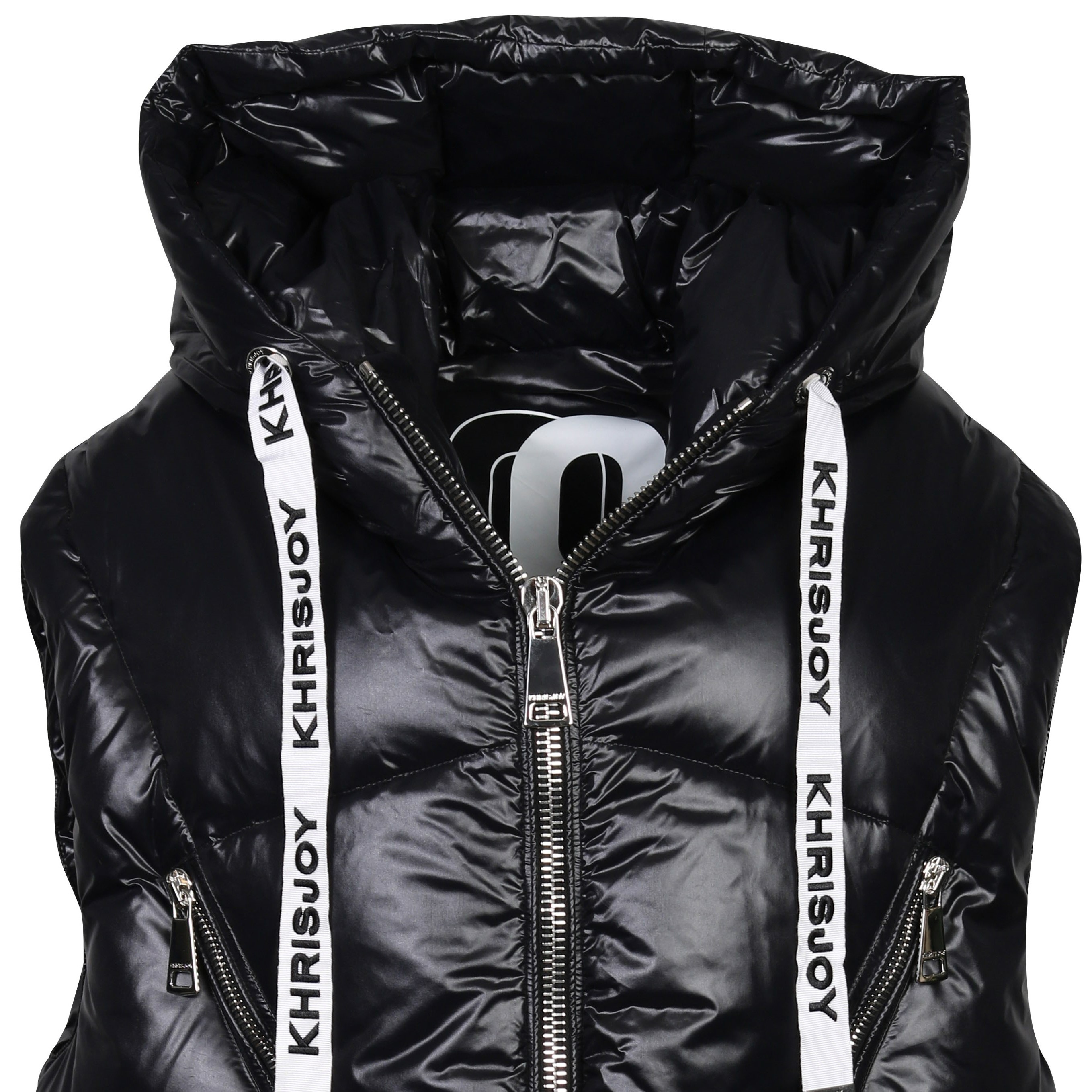 Khrisjoy Iconic Puffer Vest in Shiny Black XS / 00