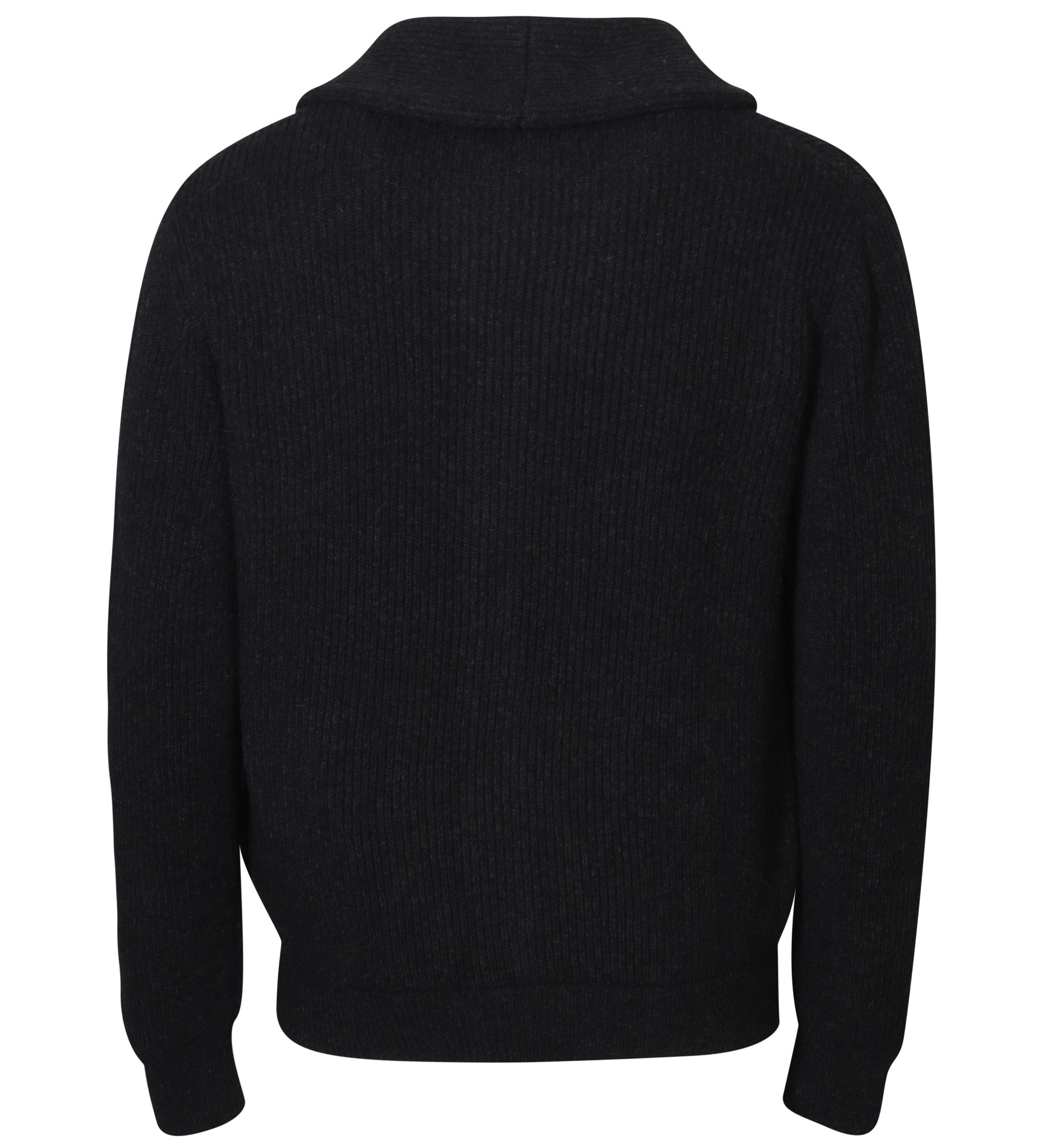 ROBERTO COLLINA Knit Cardigan in Black Melange