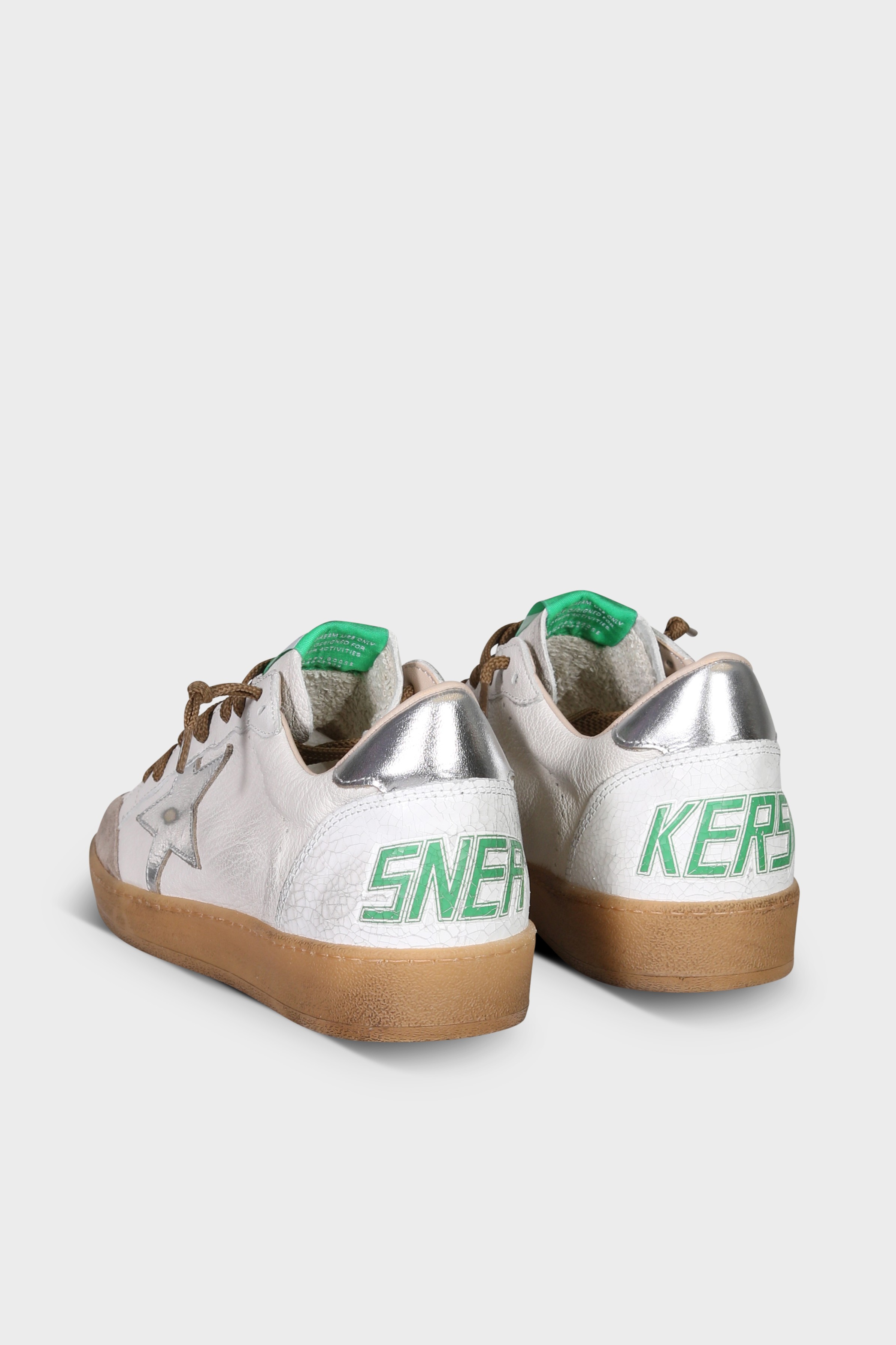 GOLDEN GOOSE Ballstar White/Beige/Silver