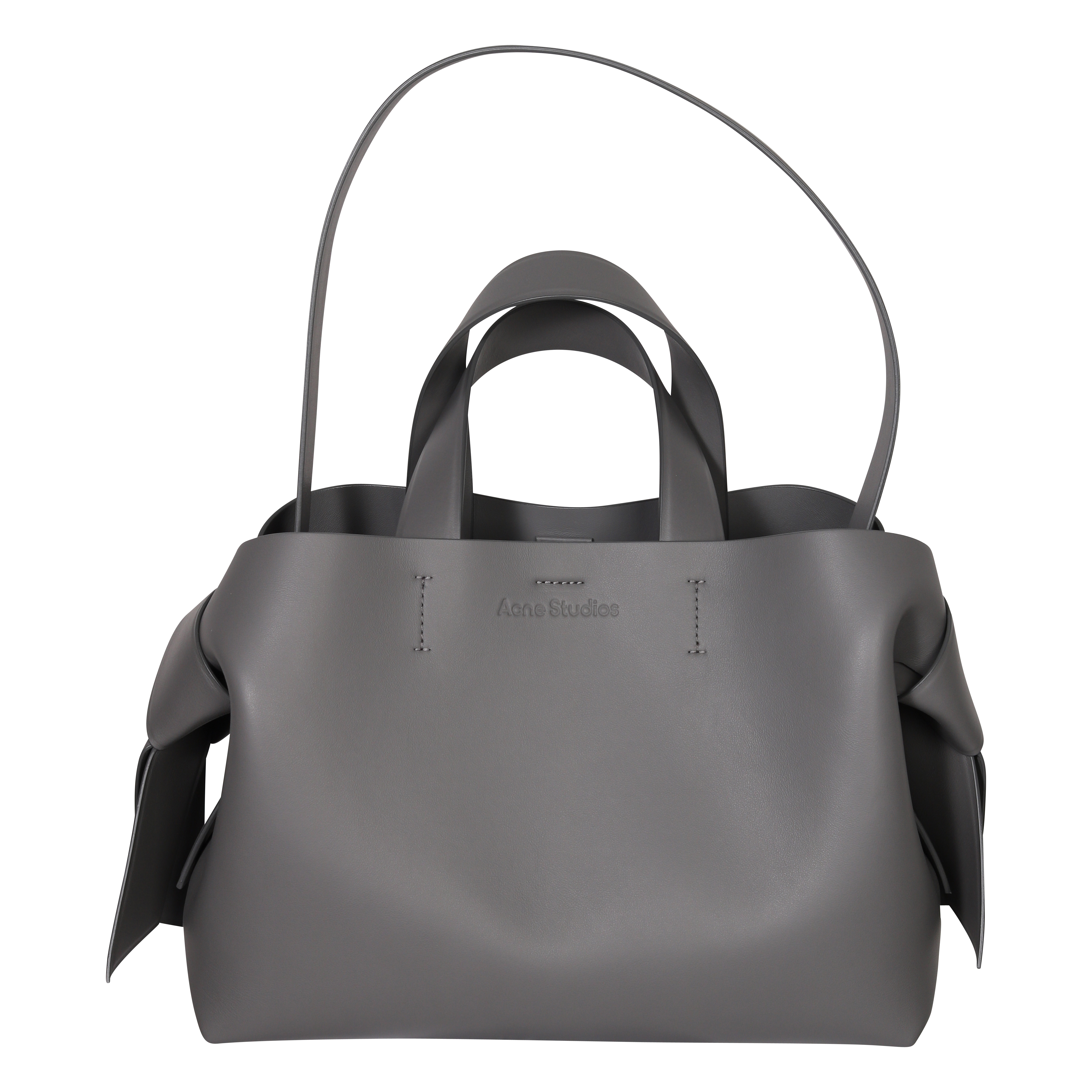 Acne Studios Musubi Midi Tote Bag in Dark Grey