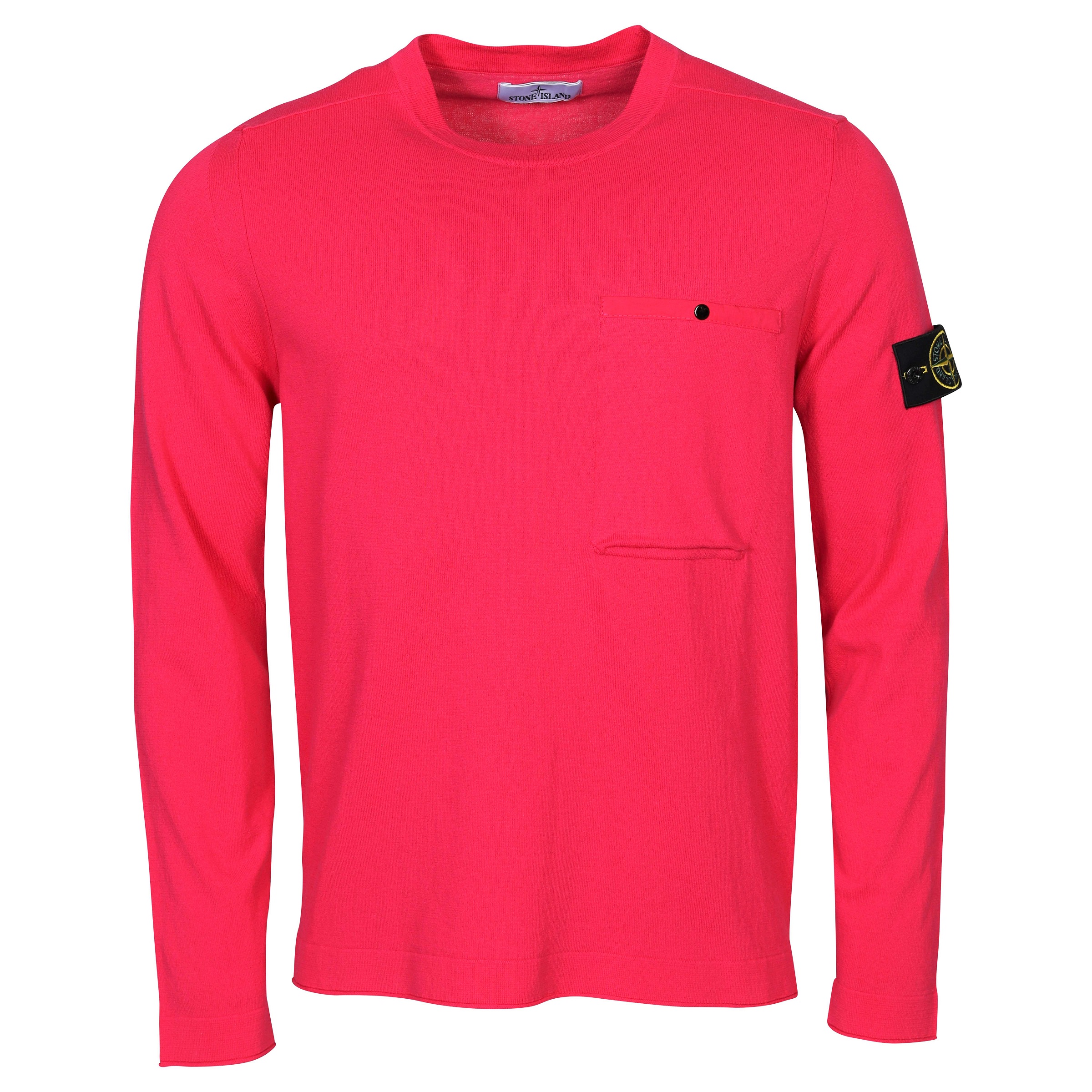 Stone Island Chest Pocket Knit Sweater in Pink S
