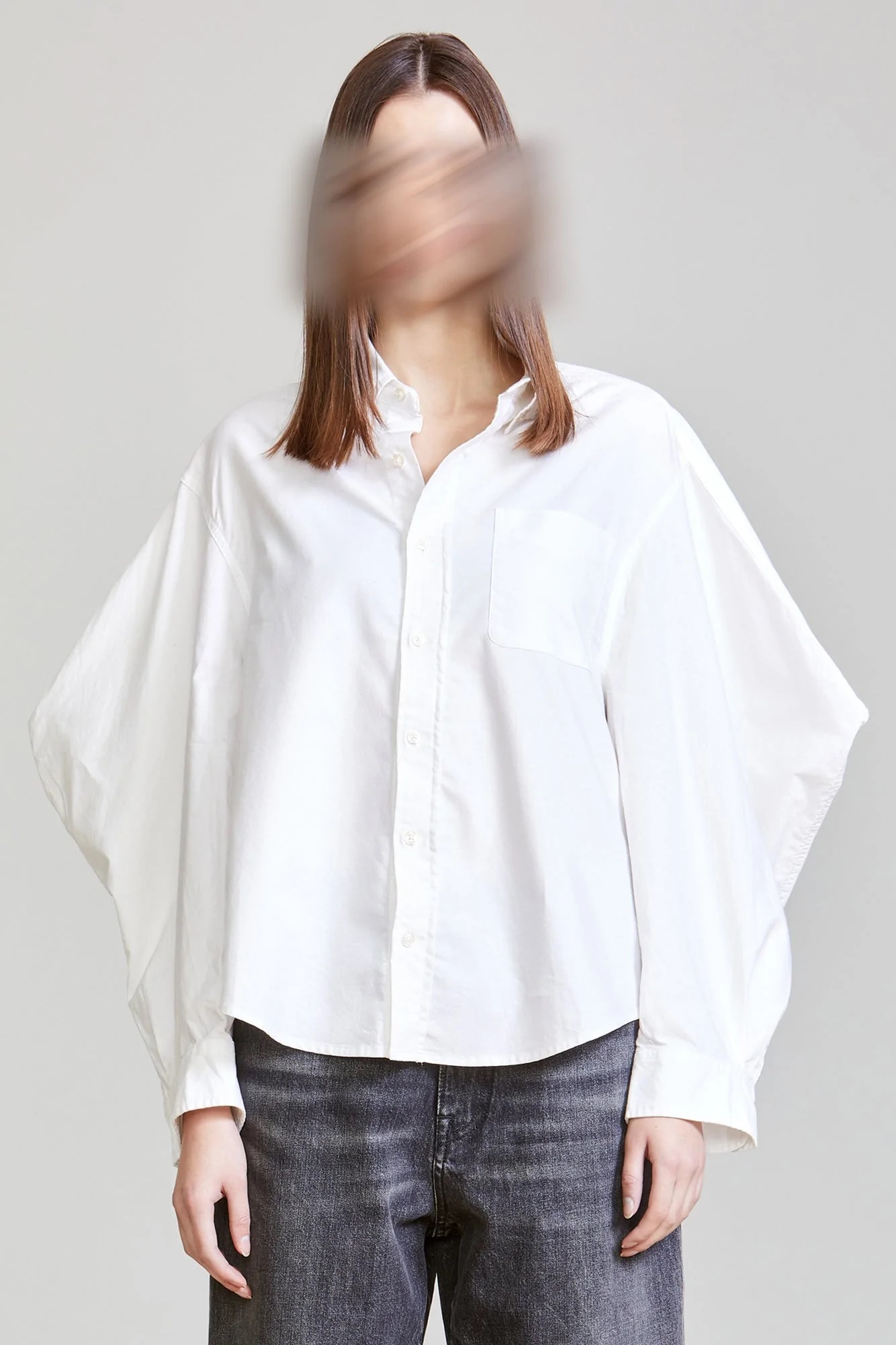R13 Ziggy Button Down Shirt in White XS