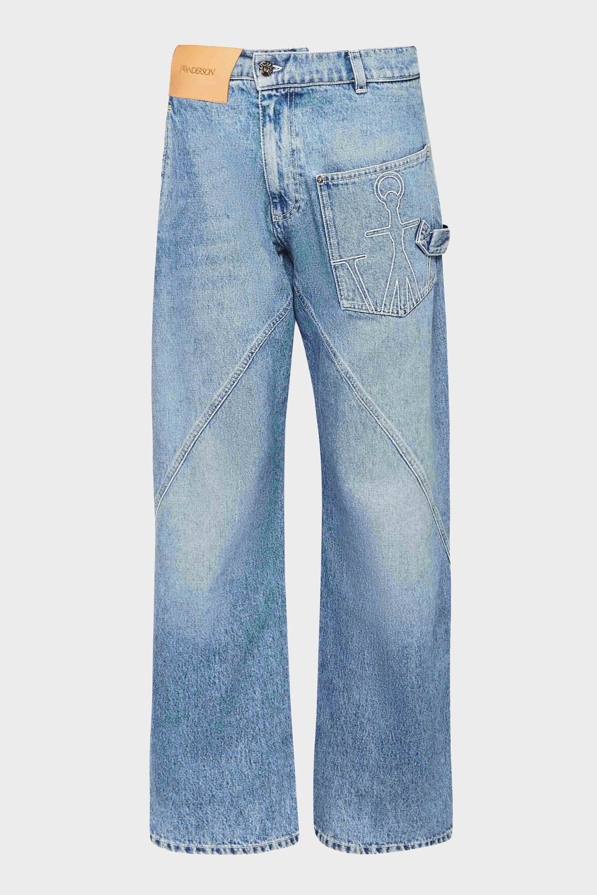 JW ANDERSON Twisted Workwear Jeans in Light Blue