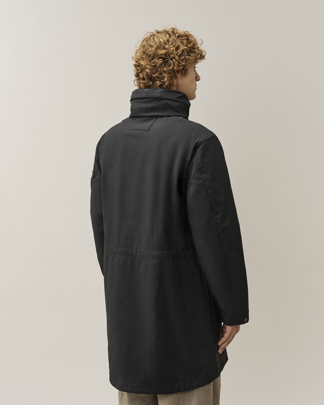C.P. COMPANY Shell-R Padded Hooded Parka in Black