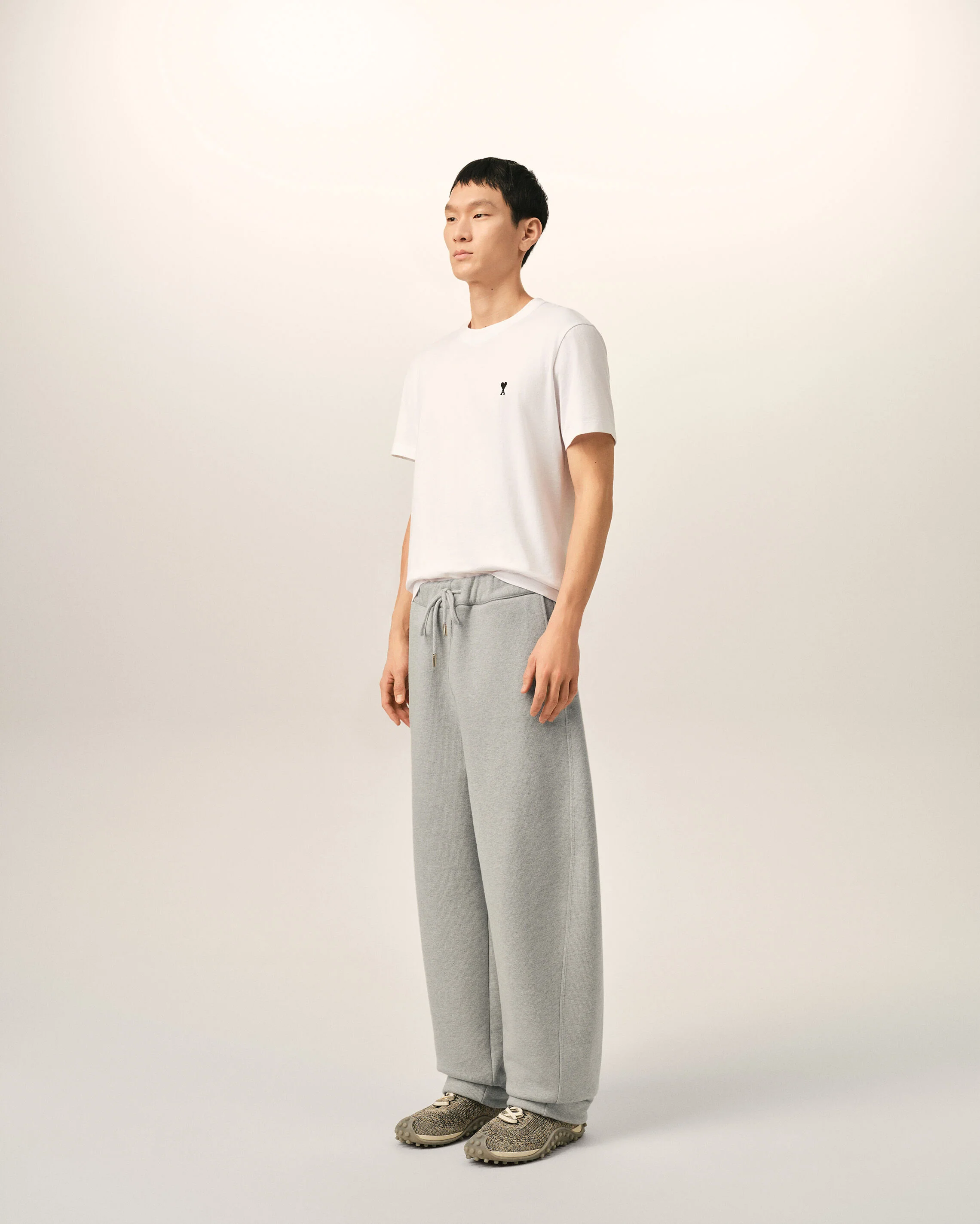 AMI PARIS Jogging Pant in Heather Ash Grey XXL
