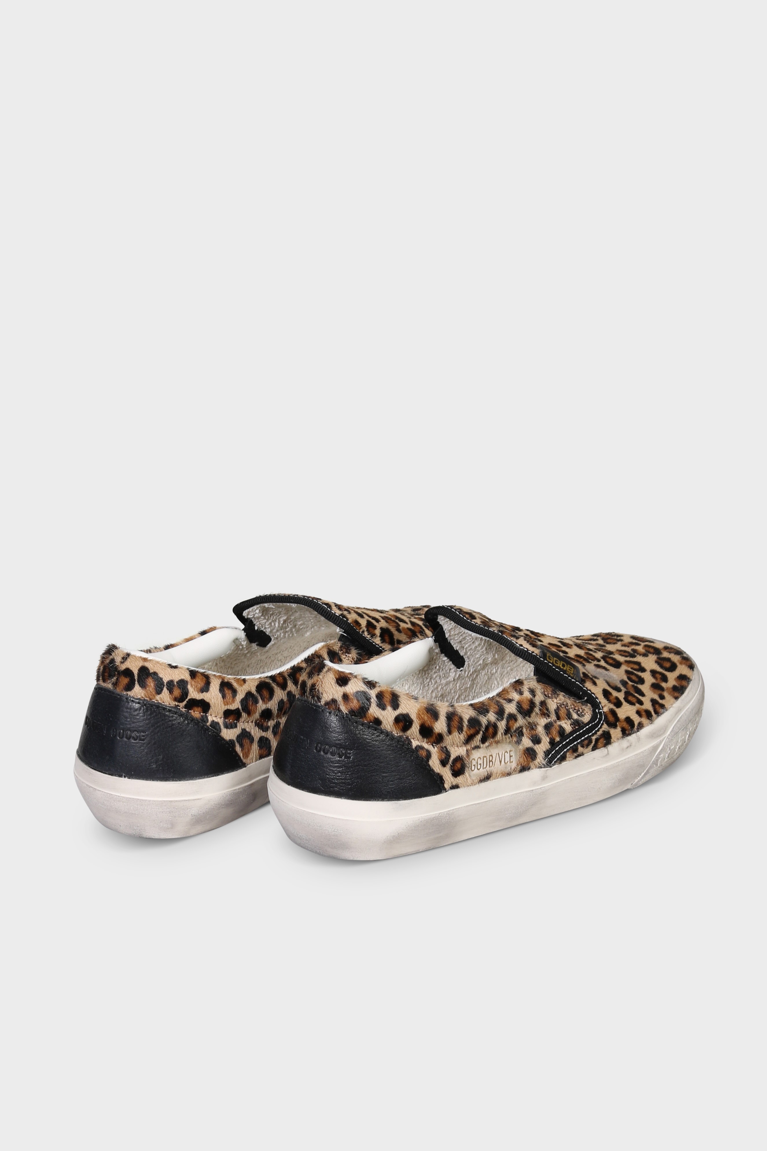 GOLDEN GOOSE VCE Horsy Slip Ons in Leo 38